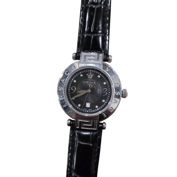 Versace Reve 68Q Women\'s Watch Stainless Steel Black Dial Diamonds Swiss Made main image 5